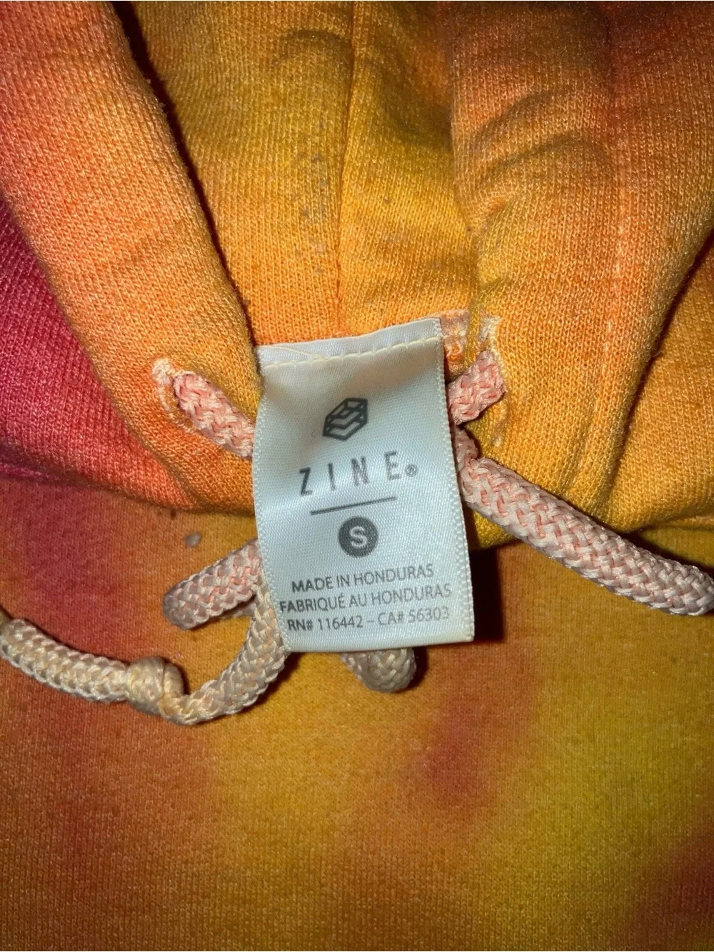 Zine tie-dye hoodie